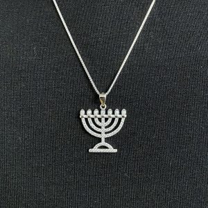 Pendentif Ménorah argent