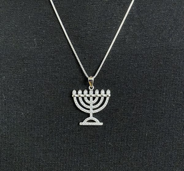 Pendentif Ménorah argent