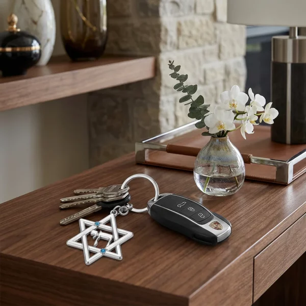 Porte clefs Maguen David et Haï