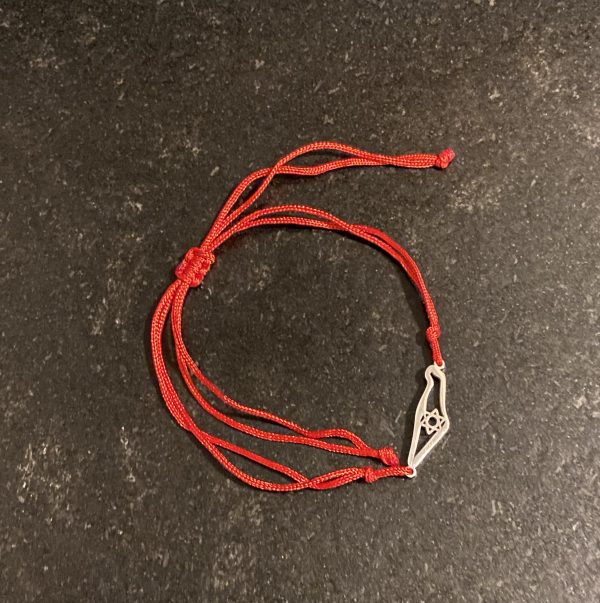 Bracelet fil rouge carte d'Israël
