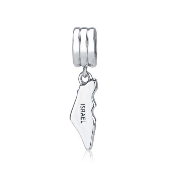 Charms Argent carte d'Israël  – Image 2