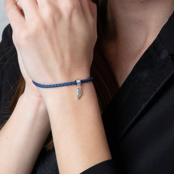 Charms Argent carte d'Israël 