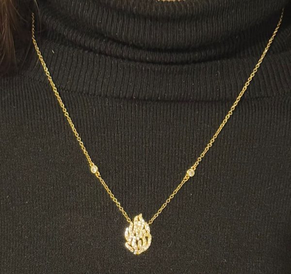 Boucles d’oreilles Plaqué Or  Flamme Rabbi nahman de Breslev