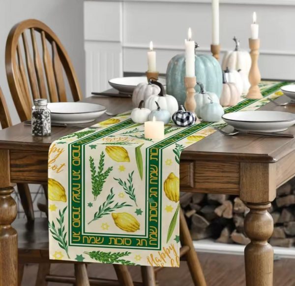 chemin de table en lin  Souccoth