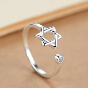 2da3fb9a-0b8f-4864-84ac-f30eb498e378 Bague Maguen David en Argent