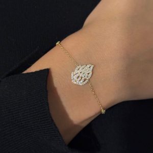 Bracelet Plaqué Or Flamme Rabbi nahman de Breslev