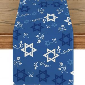 IMG_0607 chemin de table en lin Maguen David