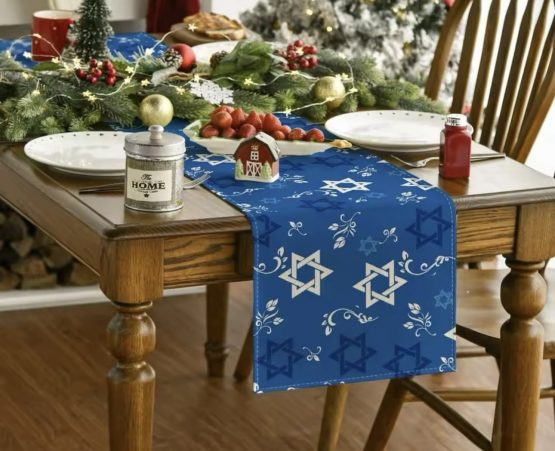 chemin de table en lin  Maguen David – Image 2