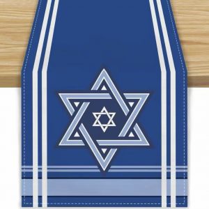 IMG_0614 chemin de table en lin Maguen David