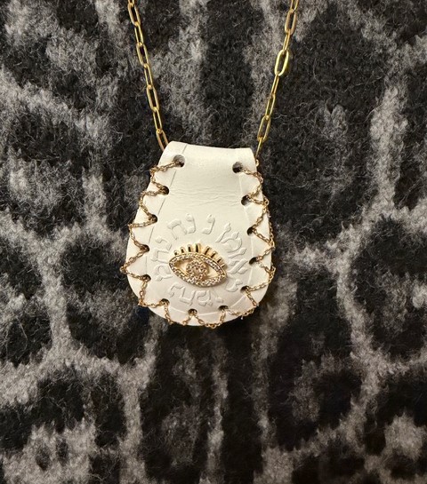 Collier Petek œil  en  cuir