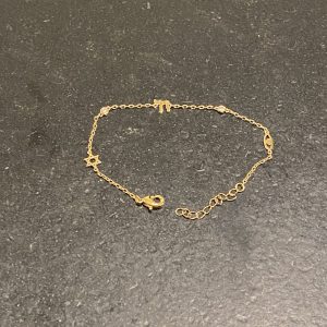 Bracelet Plaqué Or  Maguen David  Haï  œil 