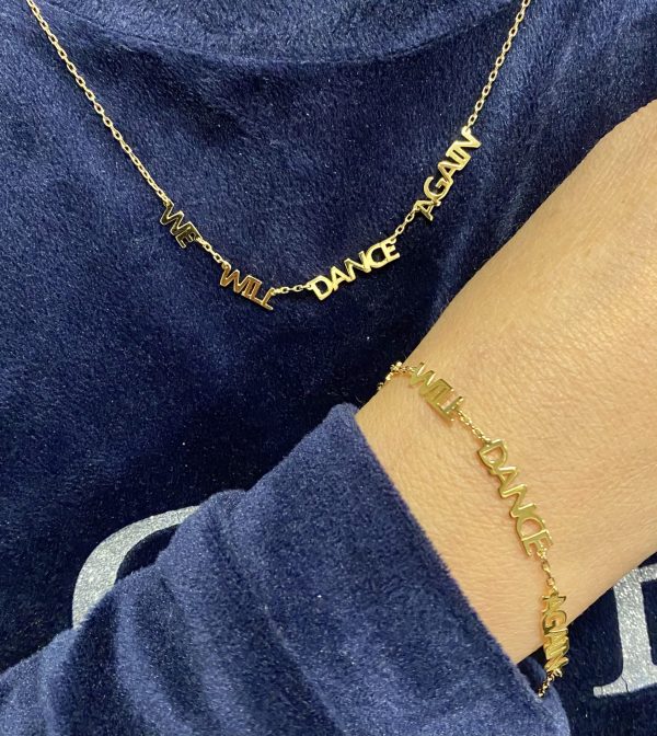 Bracelet Plaqué Or We Will Dance Again