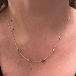 Collier Plaqué Or Maguen David  Haï  œil 