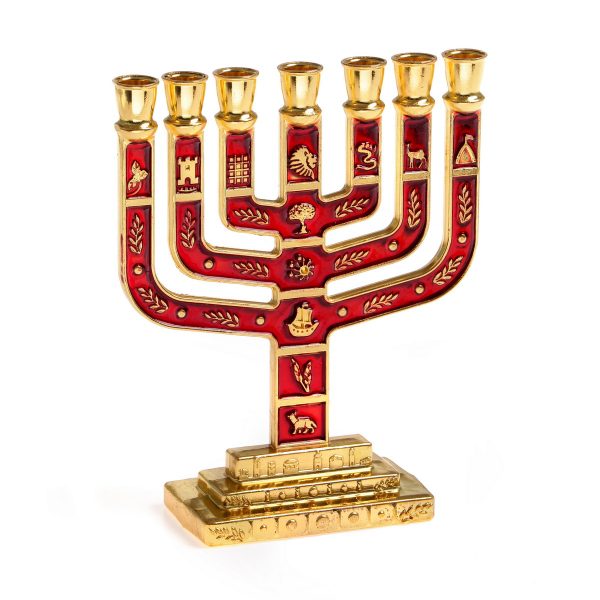Menorah 7 branches 10 cm de hauteur
