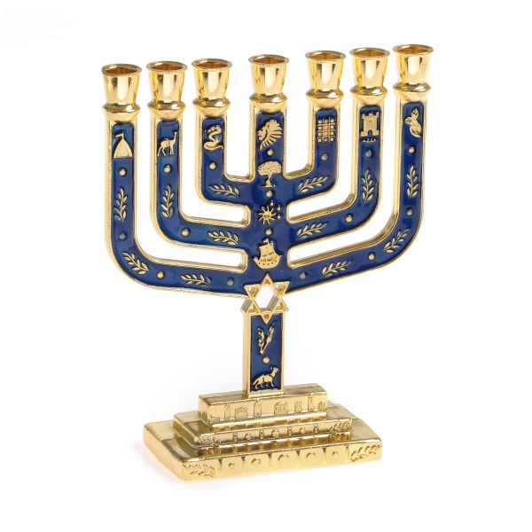Menorah 7 branches 10 cm de hauteur