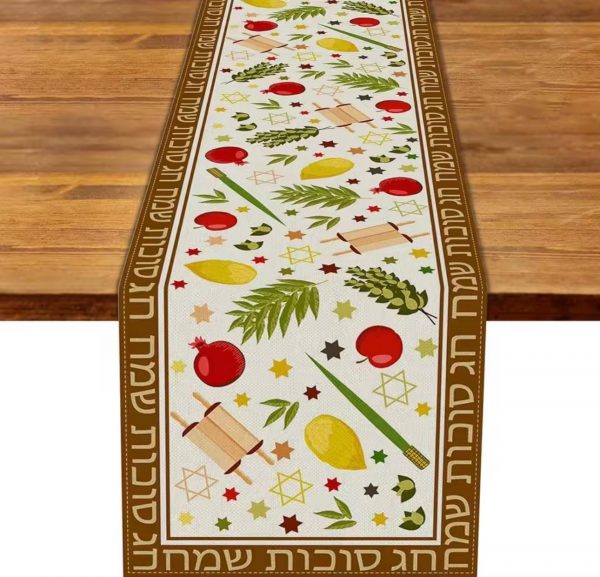 chemin de table en lin  Souccoth