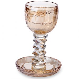 83162 verre a kidouch cristal Yom Achichi
