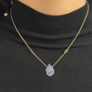 IMG_1050 Collier Plaqué Or Flamme Rabbi nahman de Breslev