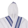 Talith Nid D’Abeille Bleu et Argent gros fils séfarade