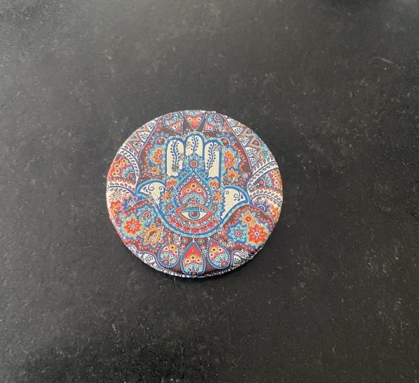 Miroir de poche décoratif