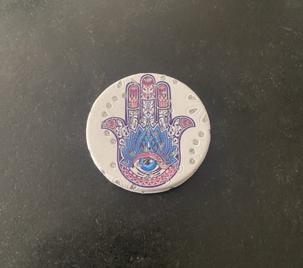 Miroir de poche décoratif