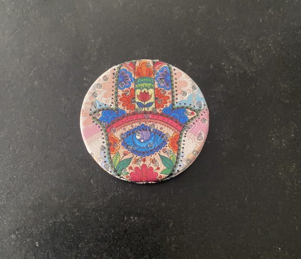 Miroir de poche décoratif