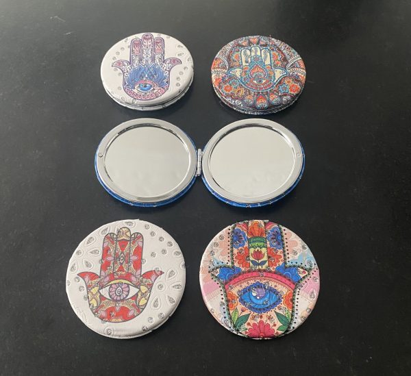 Miroir de poche décoratif