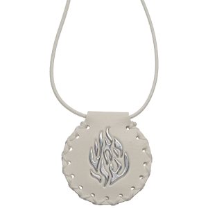 Collier Nahman imitation cuir 4,5 cm petek