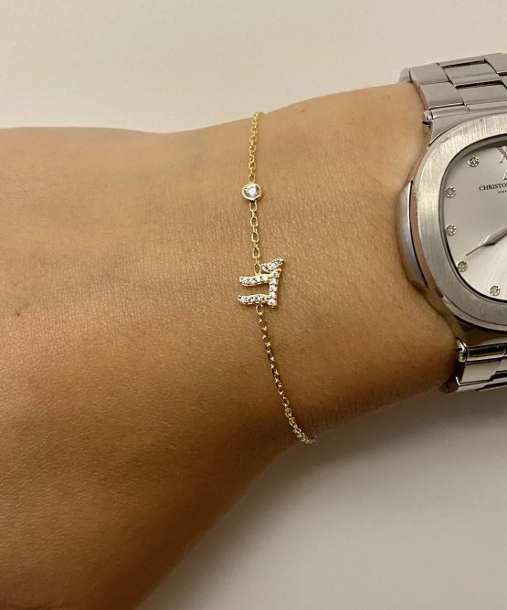 Bracelet Plaqué Or Haï  et strass