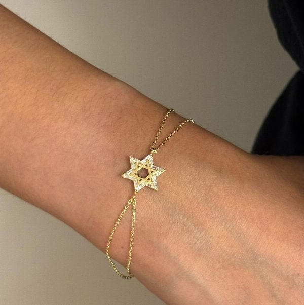Bracelet Plaqué Or Maguen David
