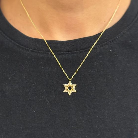 Collier Plaqué Or Maguen David