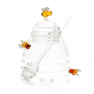 Pot à miel abeille en verre 500 ml