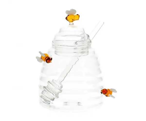 Pot à miel abeille en verre 500 ml
