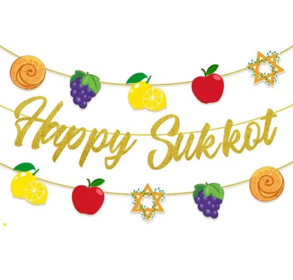Décorations bannières de Souccoth
