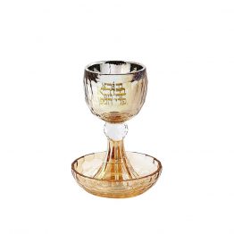verre a kidouch cristal Boré Péri Aguéfène  בורא פרי הגפן 