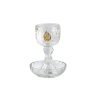 A14050 verre a kidouch cristal Flamme Rabbi Nahman de Breslev