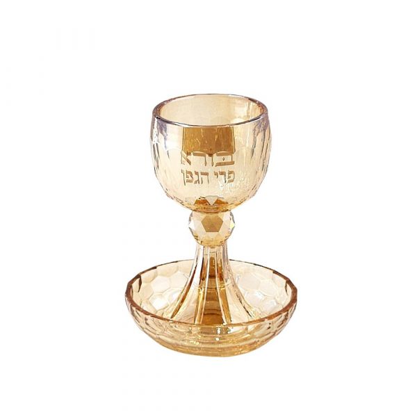 A14052 verre a kidouch cristal Boré Péri Aguéfène בורא פרי הגפן