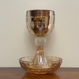 verre a kidouch cristal Boré Péri Aguéfène  בורא פרי הגפן 