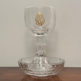 verre a kidouch cristal Flamme Rabbi Nahman de Breslev