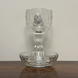 verre a kidouch cristal Flamme Rabbi Nahman de Breslev
