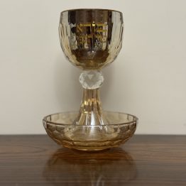 verre a kidouch cristal Boré Péri Aguéfène  בורא פרי הגפן 