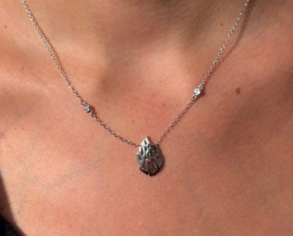 Collier Flamme Rabbi nahman de Breslev en argent