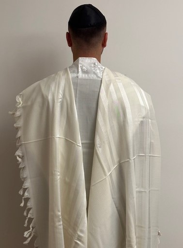 talith blanc grand fils