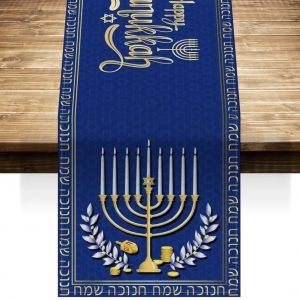 Screenshot Chemin de table en lin Hanouka