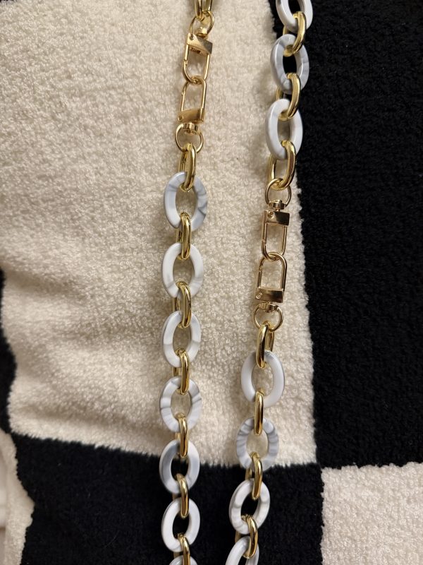 Ceinture de shabbat chaine blanche et doré