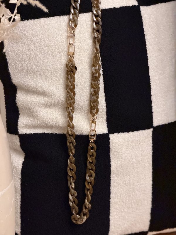 Ceinture de shabbat maille marron et doré