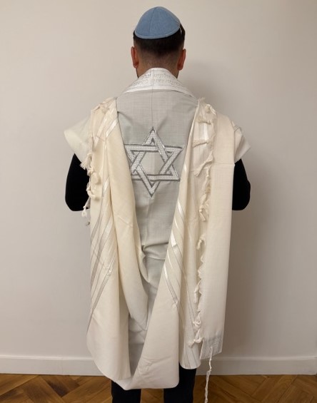 Talith Gadol avec broderie Maguen David ✡