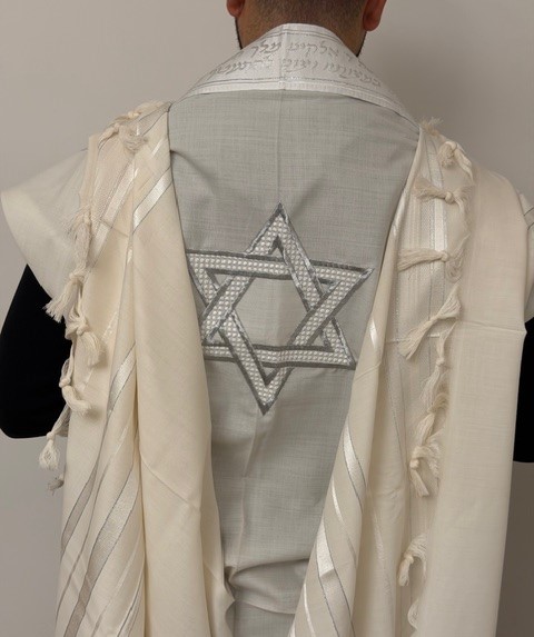 Talith Gadol avec broderie Maguen David ✡