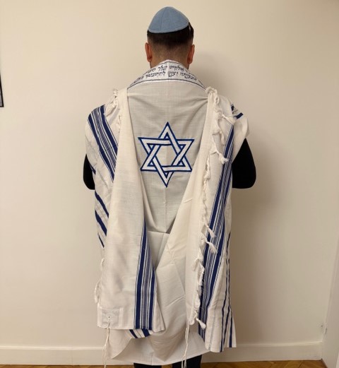 Talith Gadol avec broderie Maguen David ✡