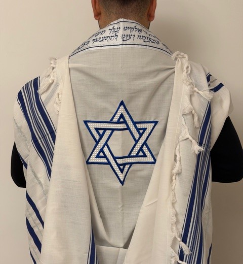 Talith Gadol avec broderie Maguen David ✡